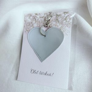 heijastinkortti sydän heijastimella